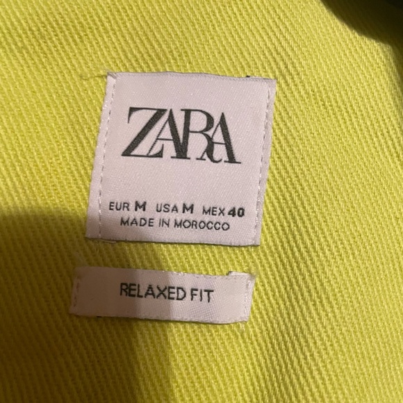 Zara Men's Vibrant Lime Green Shirt Jacket - Picture 3 of 4